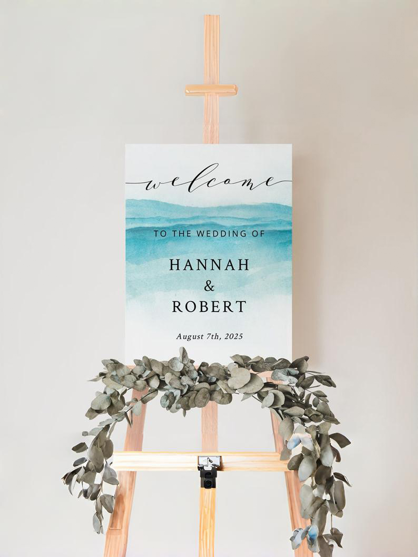 Beach Wedding Welcome Sign PVC Welcome Decorative Sign